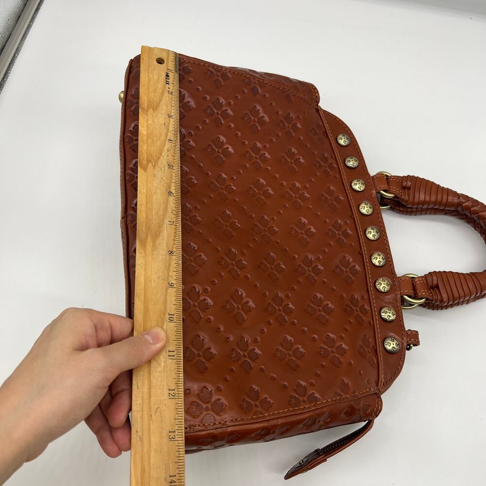 Patricia Nash Womens Purse Discovery Leather Embossed Minor Tan - Picture 10 of 16